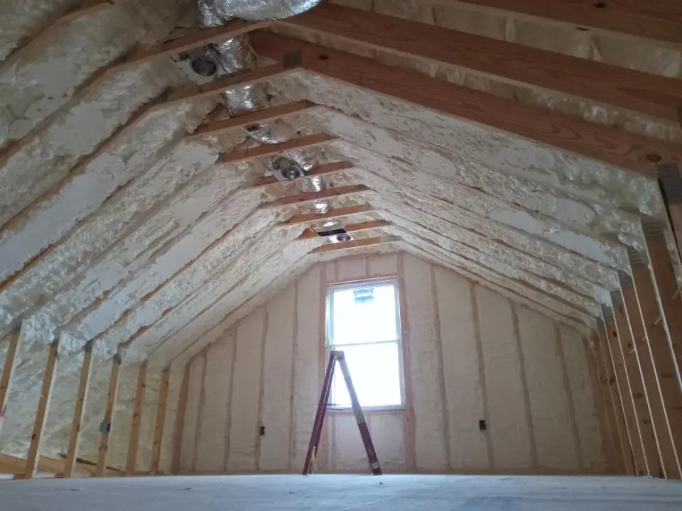 Spray foam roofing application for Crawl Space Insulation project in Garden Acres